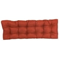 thumbnail image 2 of Blazing Needles 55-inch by 19-inch Tufted Solid Outdoor Spun Polyester Loveseat Cushion, 2 of 3