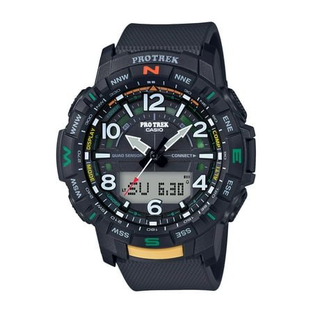 Casio Men's Pro Trek Quad Sensor with Bluetooth Smart Connect, Black
