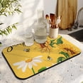 thumbnail image 3 of Washable Rubber Sunflower Cute Floral Dish Drying Mats for Kitchen Counter Home Large Coffee Bar Pad Accessories and Decor for Utensils Stemware 19.5''x12'', 3 of 7