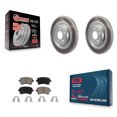 thumbnail image 1 of Transit Auto Rear Coated Disc Brake Rotors and Ceramic Pads Kit for Car Audi Q5 S4 A4 Quattro S5 SQ5 A5 KGC-101801, 1 of 11
