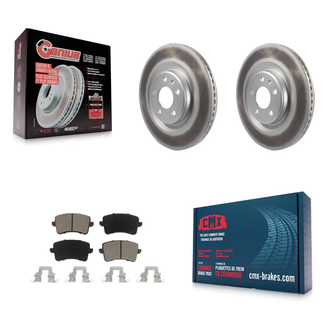 Transit Auto Rear Coated Disc Brake Rotors and Ceramic Pads Kit for Car Audi Q5 S4 A4 Quattro S5 SQ5 A5 KGC-101801
