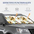 thumbnail image 4 of Balery Sunflowers Leaves And Birds Sun Shield 2 Pack For Car Front Windows Foldable Sun Visor Protector Blocks Max Uv Rays And Keeps Your Vehicle Cool For Most Sedans Suv Truck, 4 of 7