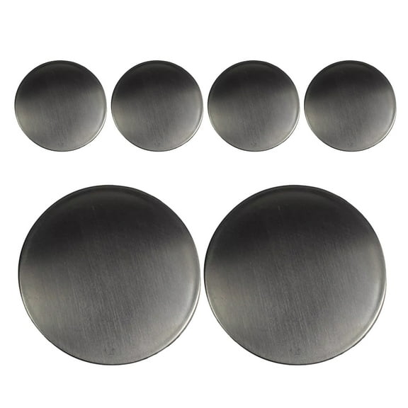 6pcs Stainless Steel Kitchen Sink Hole Covers Faucet Hole Stopper Sink Hole Concealer Countertop Hole Cover