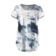 thumbnail image 4 of Moda de mujer Verano Sexy Impreso Regular Mujeres Mangas cortas Cuello en V Top con botones OAVQHLG3B Store  lin121212, 4 of 4