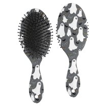 Halloween Ghosts Bats and Eyes Hair Brush,Girls Detangling Hair Brush,Glide Through Tangles with Ease for Wet & Dry Hair,8.8"X2.8"