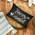 thumbnail image 4 of Farmers Market Pillow Covers 12x20 Inch Rooster Wheat Simple Black Quote Decorative Farmhouse Cotton Linen Throw Pillow Cases for Home Sofa Couch Decor, 4 of 5