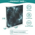 thumbnail image 3 of FORMRS 3 Ring Binder 1.5 inch with Pockets Set of 2 Clip Board 200 Sheets Capacity, Lightning Pattern, 3 of 8