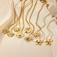 thumbnail image 3 of NICKSUN Gold Necklace for Women,14K Gold Plated Shell Starfish Beach Necklaces Cute Boho Pendant Necklace Fashion Summer Waterproof Pearl Jewelry for Women, 3 of 15