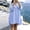 Blue, variant on Blmnix Button Down Dress for Women Polo Short Dress Striped Dress Under Dress Green Long Sleeve Collared Mini Womens Summer Dresses Casual XL