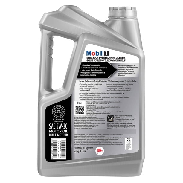 Mobil 1 Full Synthetic Motor Oil 5W-30 - Walmart.ca
