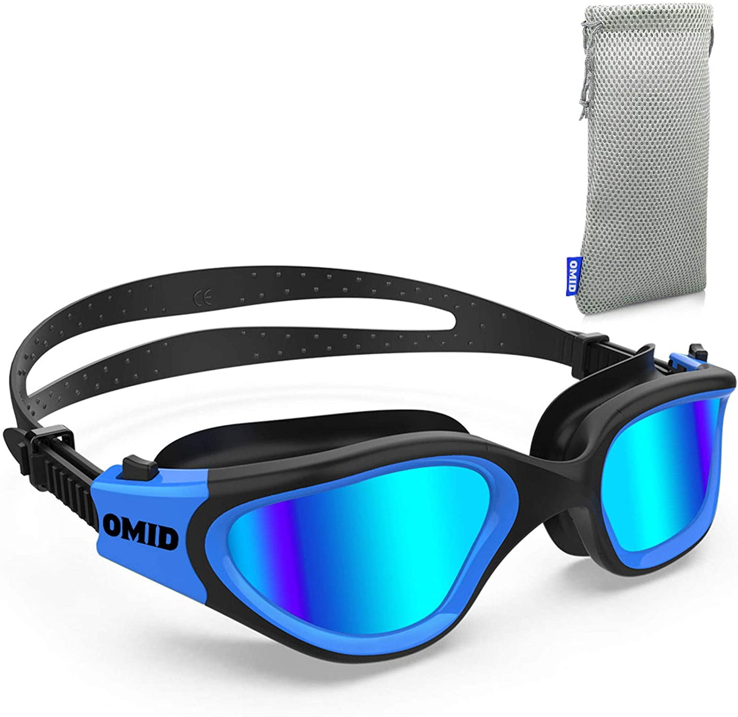 Polarized Mirrored Lenses Adult Sport Swimming Goggles 