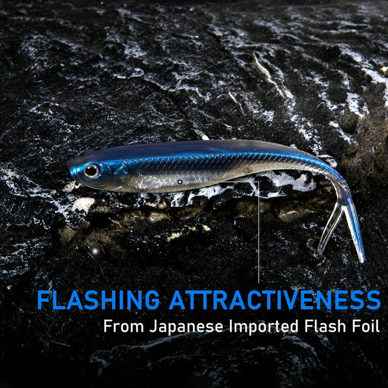 Dr.Fish 20-Pack 3.7" Grub Soft Fishing Lures – Minnow Swimbaits For Bass, Trout, Walleye In Freshwater & Saltwater