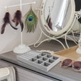 thumbnail image 2 of OULII 2Pcs Jewellery Trays Flocking Grey For Home Use And Jewelry Display, 2 of 8