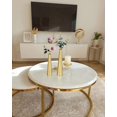 thumbnail image 5 of Vixdonos 10.5/8.5 inch Gold Metal Vase Small Dried Flower Vase Set of 4 Taper Vase for Wedding Table Centerpiece Decorations, Home Decor, 5 of 14