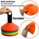 thumbnail image 3 of 50 Pack Sports Disc Cones,plastic Agility Cones,field Cone Markers With Holder For Training,game,basketball,football,kids,sports, 3 of 5