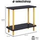 thumbnail image 2 of Mesa Centro Lateral Minimalista Madera Doble Repisa 60cm Color Negro, 2 of 8
