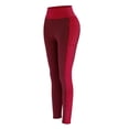 thumbnail image 4 of Pantalones de yoga de cintura alta para mujer Control de barriga Adelgazamiento Leggings de entrenamiento Correr Levantamiento de glúteos Medias con bolsillos Fridja  nalpqowj16317, 4 of 6
