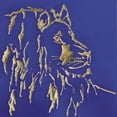 thumbnail image 2 of Paschke, Chris 12x12 White Modern Wood Framed Museum Art Print Titled - Gilded Lion Indigo, 2 of 4