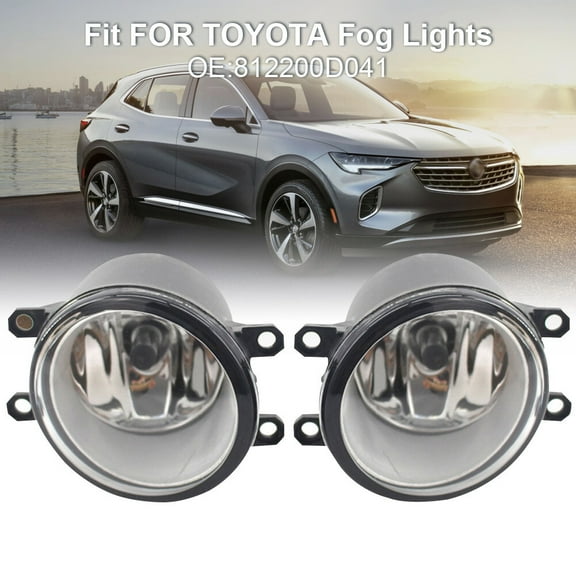 For 2009-2018 Toyota Venza Clear Replacement Fog Light Housing Assembly Pair