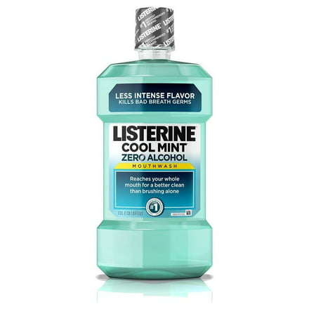 Listerine Zero Cool Mint Mouthwash For Fresh Breath And To Kill Bad Breath Germs, 500 ml (Pack of (Best Mouthwash To Kill Bad Breath)
