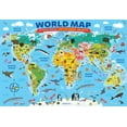 thumbnail image 2 of World Map Illustrated 100 pc, 2 of 5