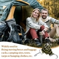 thumbnail image 5 of Uxcell 4 Pack Adjustable Bungee Cords with Hooks, 39 Inch Flat Heavy Duty Elasticity Straps Rubber Bungee Cords with Buckle for Outdoor, Camping, Tarp, Bike Rack, Luggage, Black Yellow, 5 of 6