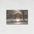 thumbnail image 3 of Luxe Metal Art 'Snowy Vermont Barn' by Lori Deiter, Metal Wall Art, 36"x24", 3 of 9