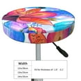 thumbnail image 4 of Lsque Bright Flowers Round Bar chair cushion covers Velvet Fabric Premium Comfort Protects from Scratches and Stains for 14-17 Inch Chair- 12 inch, 4 of 7