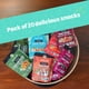 thumbnail image 4 of Gourmet Healthy Snacks - 20 Pack MINI Variety Box - Vegan, Gluten Free, Non-GMO Bulk Snacks with No Added Sugar - Kosher, High Protein, High Fiber, Plant-Based Healthy Snack - 1.2oz Packs, 4 of 5