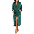 thumbnail image 5 of ShomPort Plush Robes for Women, Soft Warm Fleece Bathrobe with Pockets for Women Winter Sleepwear, 5 of 8