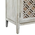 thumbnail image 5 of DecMode 29" x 31" Brown Wood Geometric Cabinet with Carved Relief Overlay, 1-Piece, 5 of 17