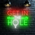 thumbnail image 5 of Handmadetneonsign Get In The Hole Neon Sign, Sport Club Light Wall Art Decor, Sport Store Wall Decor 51282, 5 of 5