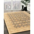 thumbnail image 3 of Ahgly Company Machine Washable Indoor Rectangle Abstract Yellow Area Rugs, 6' x 9', 3 of 7
