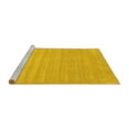 thumbnail image 2 of Ahgly Company Machine Washable Indoor Round Solid Yellow Modern Area Rugs, 4' Round, 2 of 4