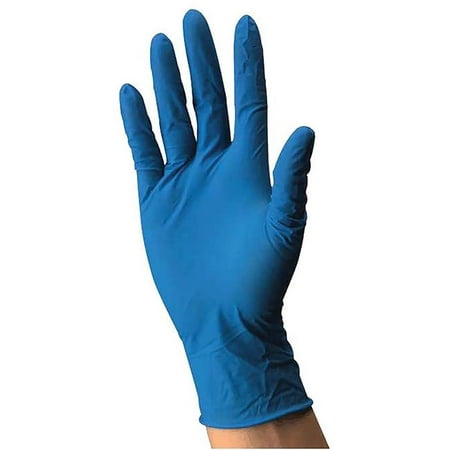 

ORE International ORE-GLOVE-M Powder Free Nitrile Examination Gloves - Blue - Medium - 100 Piece