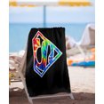 thumbnail image 2 of Superman Superman Tie Dye Logo Officially Licensed Beach Towel 30' X 60', 2 of 6