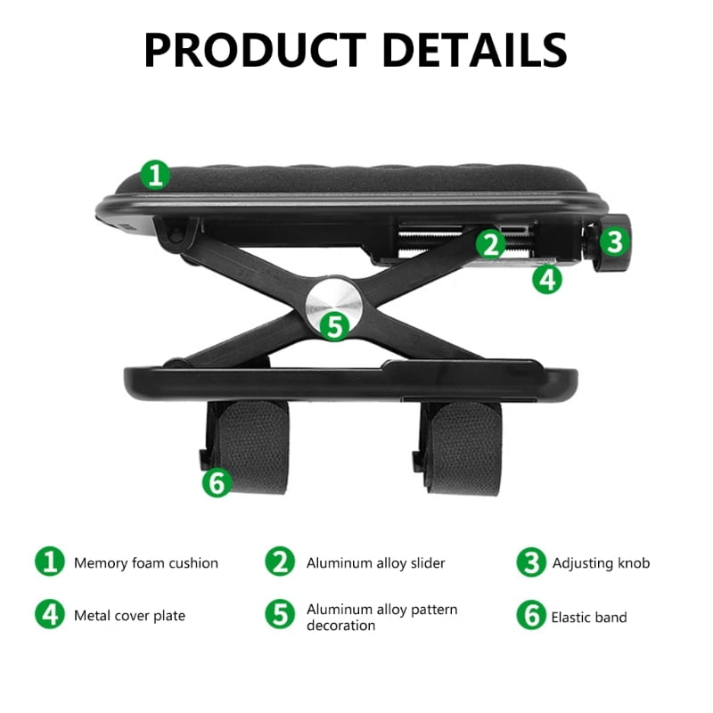 Computer Arm Rest for Desk Adjustable Ergonomic Wrist Rest Support for Keyboards