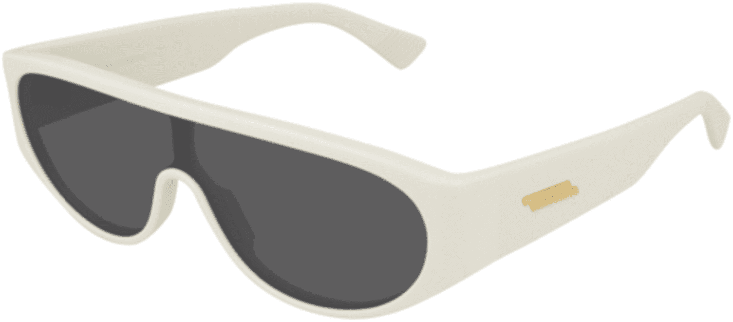 Bottega Veneta Exclusive Acetate Wrap-around Sunglasses in White