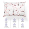 thumbnail image 2 of TAFTS Silk Pillowcase 22 Momme 100% Pure Mulberry Silk Pillowcase for Hair and Skin, Grade 6A Long Fiber Natural Silk Pillow Case, Concealed Zipper, Queen, Cherry Blossom, 2 of 3