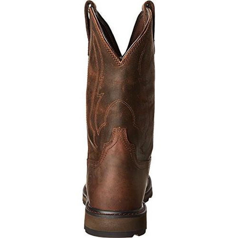 Ariat Groundbreaker Pull-On Work Boots for Men - Brown - 12M  display picture 2