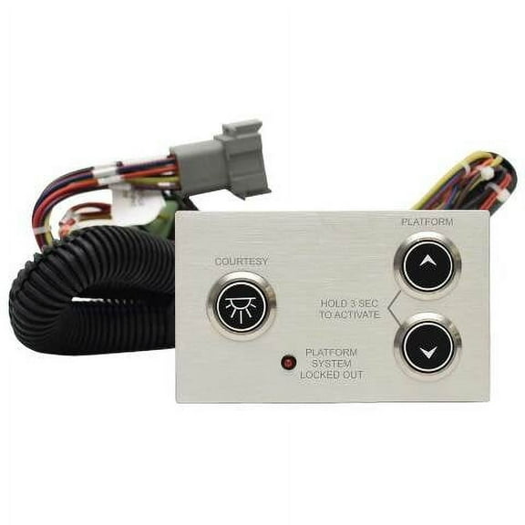 Aviara Boat Switch Panel 501355A | Swim Platform Brushed Aluminum