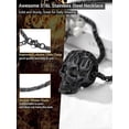 thumbnail image 4 of Skull Bullet Necklace/skull Feather Necklace/skull Necklace, Stainless Steel Gothic Punk Statement Jewelry For Men/women, Come Gift Box, 4 of 4
