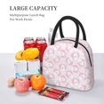 thumbnail image 5 of Rateoe Cute Rabbit Pattern Lunch Bag Women, Lunch Box, Lunch Bag, Small Leakproof Lunch Tote Large Capacity Reusable Insulated Cooler Lunch Container, 5 of 6