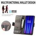 thumbnail image 4 of Case for OnePlus Nord CE 2 5G Cover Leather Wallet Folio Case Book Design Flip Magnetic Closure - Grey, 4 of 5