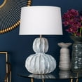 thumbnail image 3 of Jamie Young Co Oceane Gourd Coastal Ceramic Table Lamp in White, 3 of 3