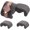 Gray, variant on 4pcs Watch Case Pillows, M Shaped Display Pillow Velvet Cushion Replacement for Bracelet Storage Black