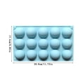 thumbnail image 3 of Lunxisen 4 Pcs Silicone Baking Tray for Light Cake French Dessert Kitchen Baking Semi-circular Pastry Mold, 3 of 9