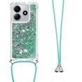 thumbnail image 3 of For Xiaomi Redmi Note 14 4G (164.84x78.15x8.16mm) TPU Case Quicksand Phone Cover with Lanyard - Lase, 3 of 5