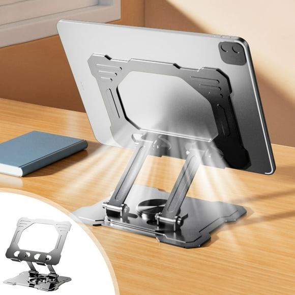 Video Game Storage,Drawing Tablet Stand,Rotating Game Painting Integrated Folding Portable Storage Hollow Out Heat Dissipation All Metal Tablet Stand