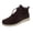 Coffee, variant on EKVAHL Orthopedic High Top Boat Shoes for Women Faux Suede Lace Up Ankle Slip On Arch Support Casual Daily Outings Boots Beige